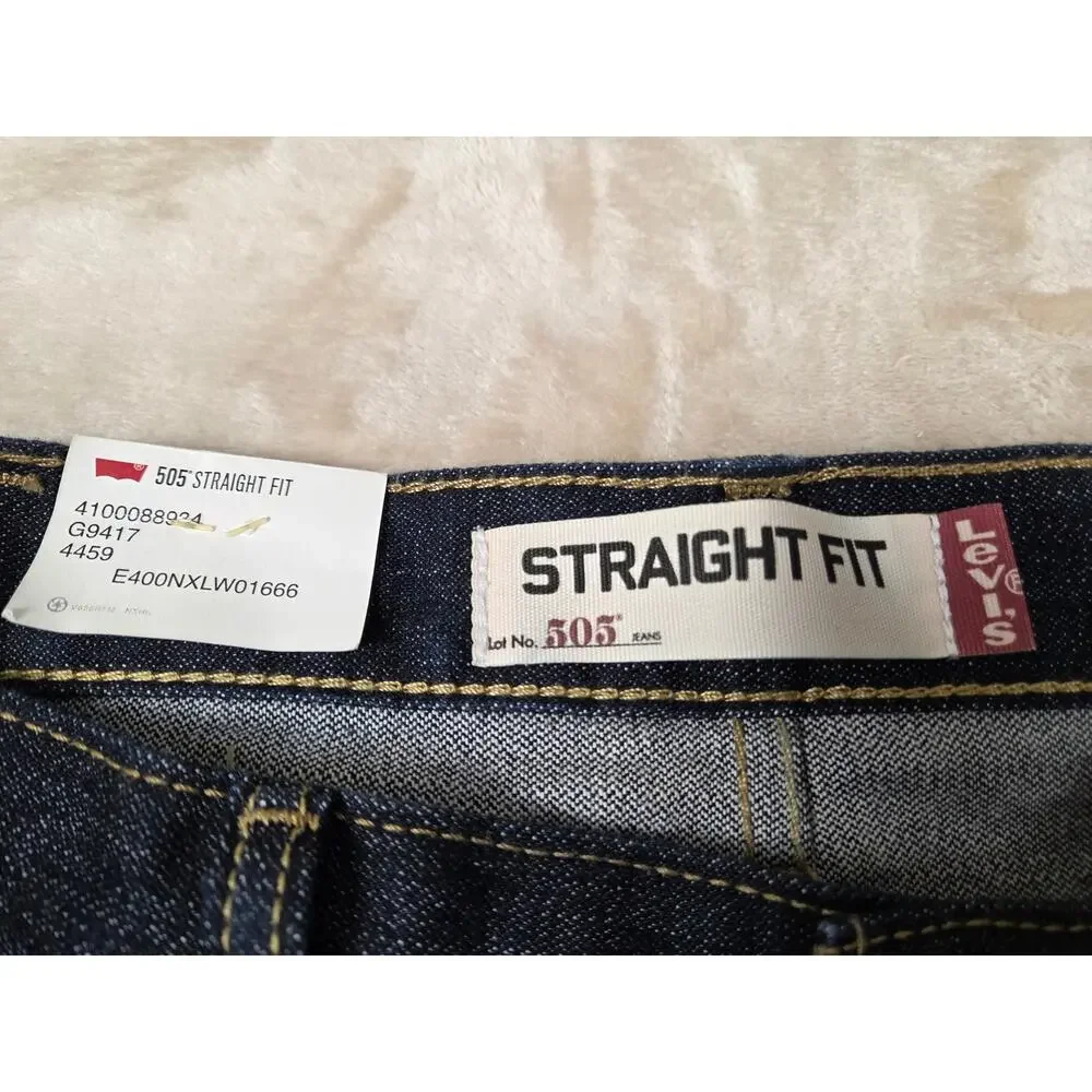 Levi's 505 Straight Leg Jeans 38x32